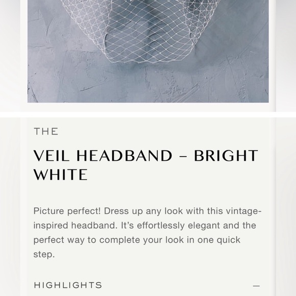 Kristin Ess Hairband Veil - Picture 7 of 7